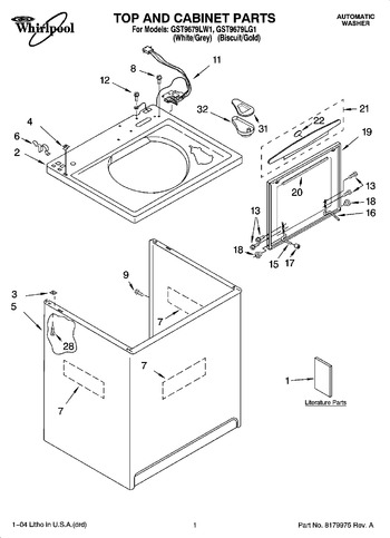 Diagram for GST9679LG1