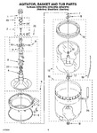 Diagram for 03 - Agitator, Basket And Tub Parts