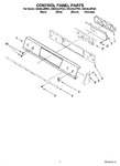 Diagram for 02 - Control Panel Parts