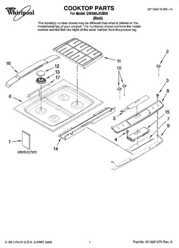 Diagram for GW399LXUB05