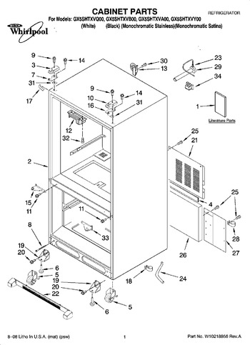 Diagram for GX5SHTXVY00