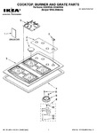 Diagram for 01 - Cooktop, Burner And Grate Parts