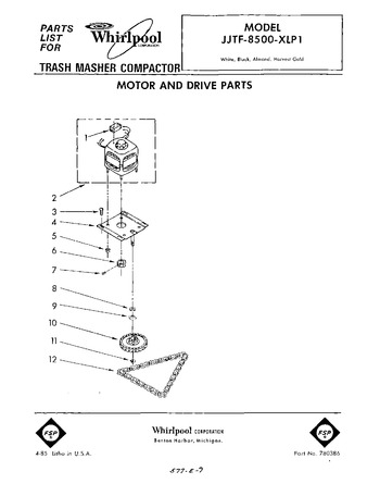 Diagram for JJTF8500XLP1