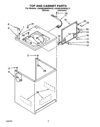 Diagram for KAWE460WAL3