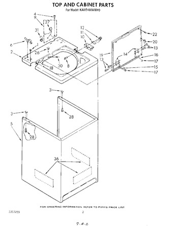 Diagram for KAWE460WWH0