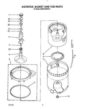 Diagram for KAWE540WWH2