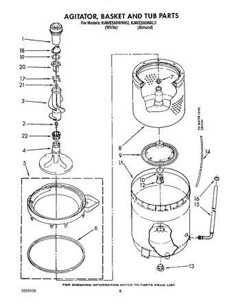 Diagram for KAWE560WWH2