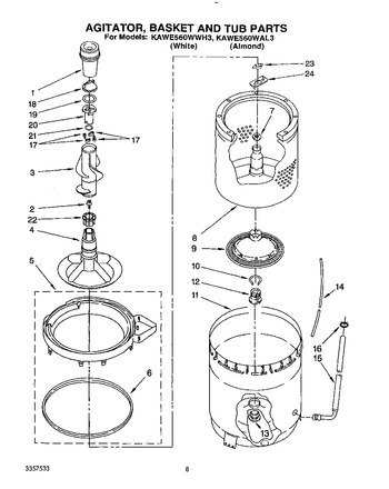 Diagram for KAWE560WAL3