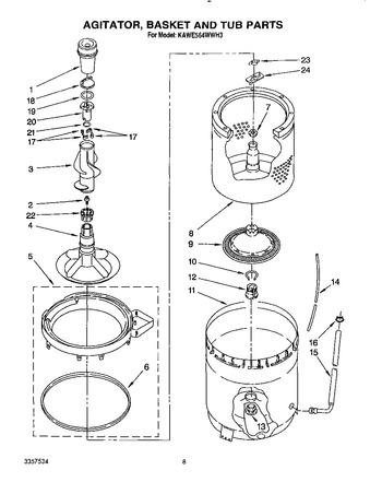 Diagram for KAWE564WWH3