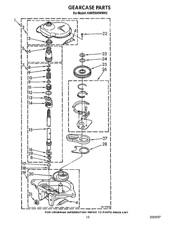 Diagram for KAWE660WWH2