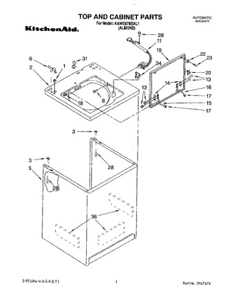 Diagram for KAWE678BAL1