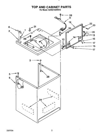 Diagram for KAWE742WAL3