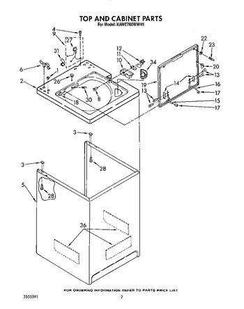 Diagram for KAWE760WAL1