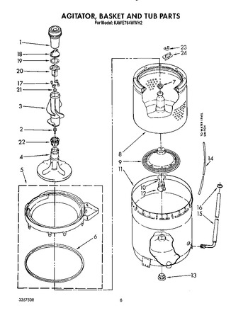 Diagram for KAWE764WAL2