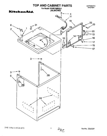 Diagram for KAWE768BAL0