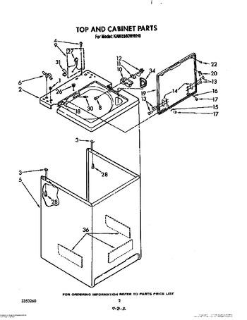 Diagram for KAWE860WWH0