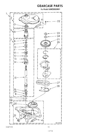 Diagram for KAWE900SWH1