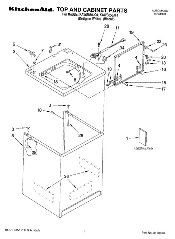 Diagram for KAWS850JQ4