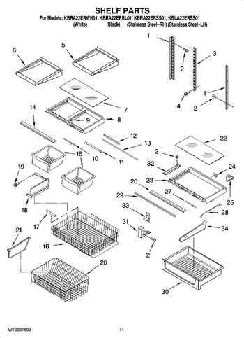 Diagram for KBRA22ERWH01