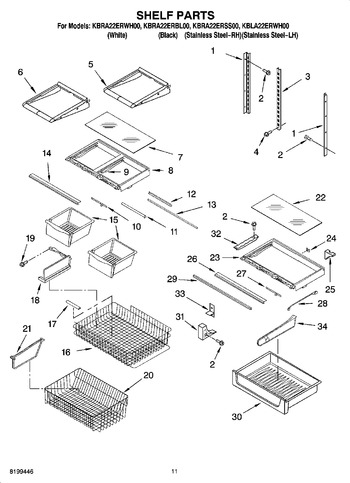 Diagram for KBLA22ERWH00