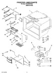 Diagram for 02 - Freezer Liner Parts