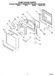 Diagram for 03 - Oven Door Parts