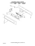 Diagram for 02 - Control Panel Parts