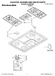 Diagram for 01 - Cooktop, Burner And Grate Parts