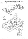 Diagram for 01 - Cooktop, Burner And Grate Parts