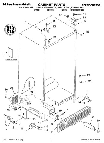 Diagram for KSRA22ILWH01