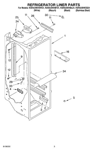 Diagram for KSRA25KKBT01