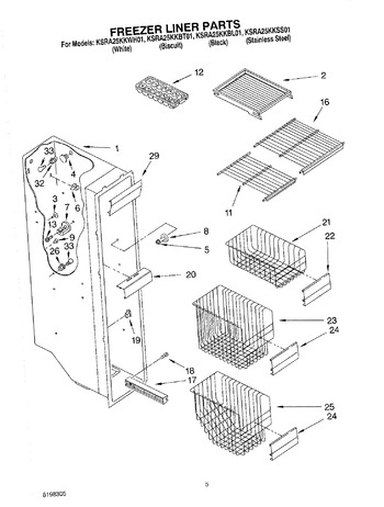 Diagram for KSRA25KKBL01