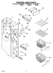 Diagram for 04 - Freezer Liner Parts