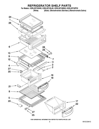 Diagram for KSRL25FXWH00