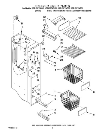 Diagram for KSRL25FXWH00