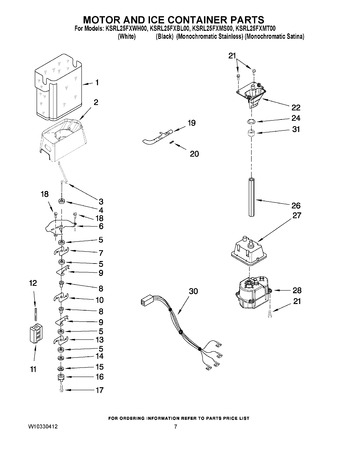 Diagram for KSRL25FXWH00