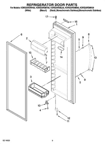 Diagram for KSRS25RSBL00