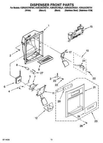 Diagram for KSRU25CRBL01