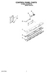 Diagram for 05 - Control Panel Parts