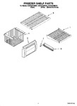 Diagram for 03 - Freezer Shelf Parts