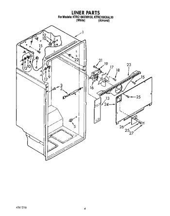 Diagram for KTRC18KXWH30