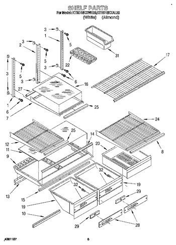 Diagram for KTRD18KXWH20