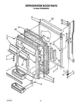 Diagram for KTRI18KXWH00