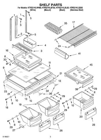 Diagram for KTRS21KLWH00