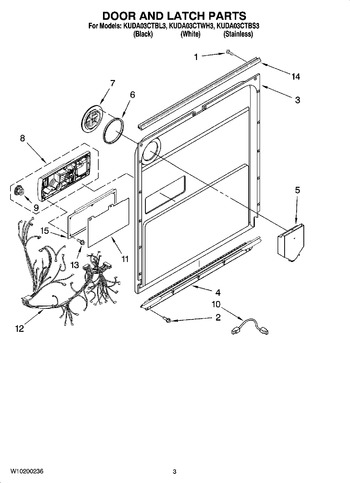 Diagram for KUDA03CTBL3