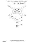 Diagram for 11 - Lower Washarm And Strainer Parts