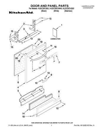 Diagram for KUDC20CVWH3