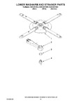 Diagram for 11 - Lower Washarm And Strainer Parts