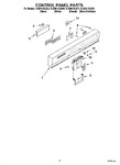 Diagram for 02 - Control Panel Parts