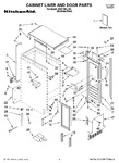 Diagram for 01 - Cabinet Liner And Door Parts